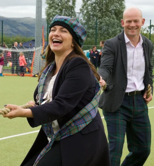 simone lahbib and andrew bain stirling highland games 2018